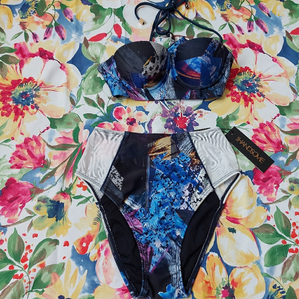 We are handsome 2 piece high waist Bathing suit